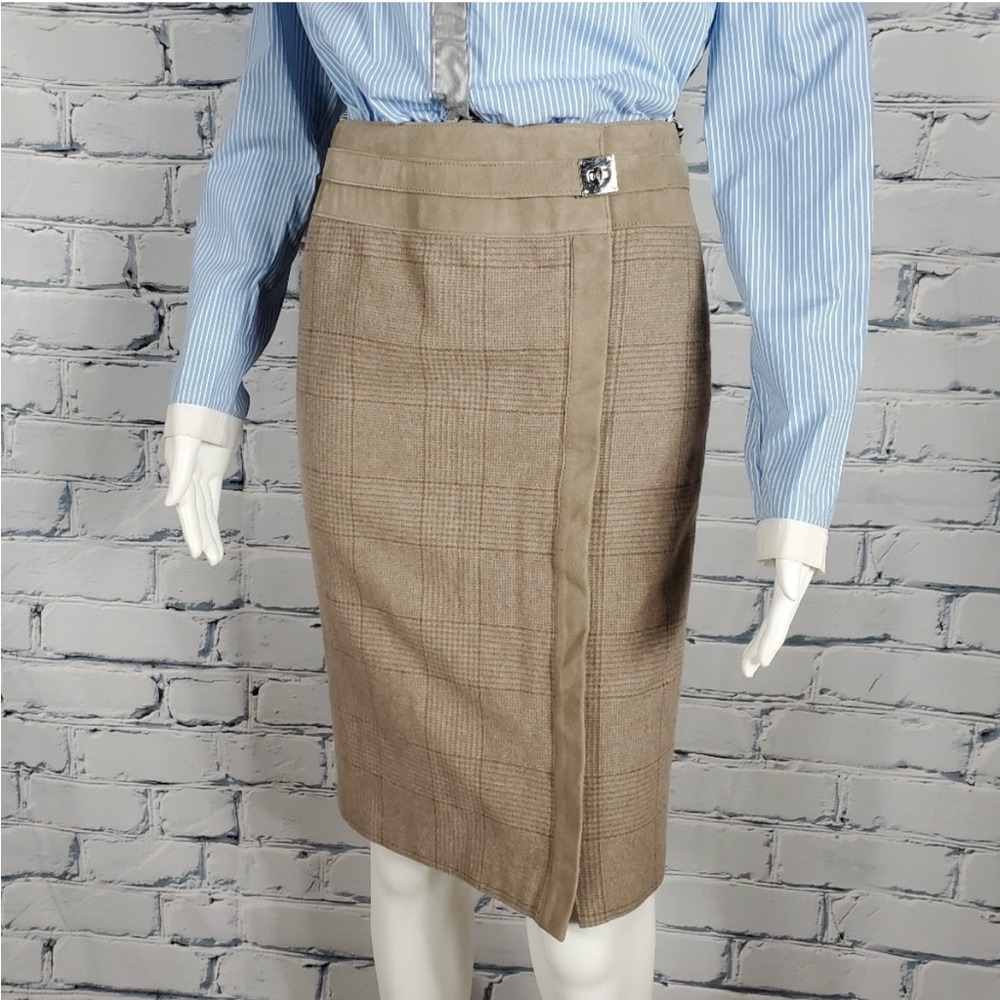 Ralph Lauren Black Label Brown Pencil Skirt